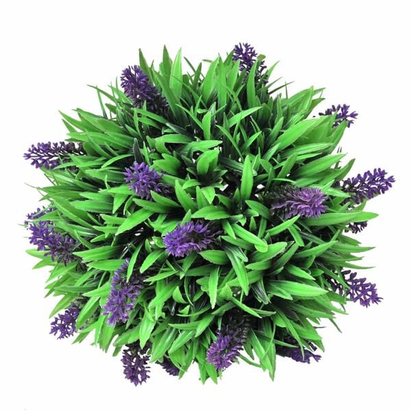 vidaXL Set Palle di Bosso Artificiale 2 pz con Lavanda 28 cm