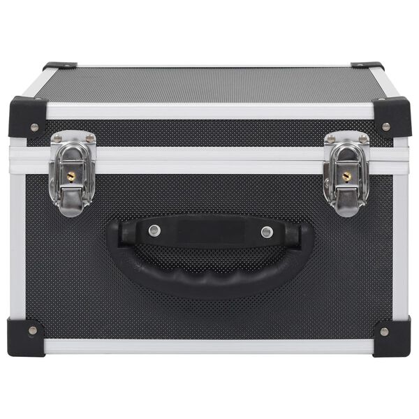 vidaXL Custodia CD per 40 CD in Alluminio ABS Nero