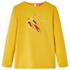 Maglietta per Bambini Maniche Lunghe Ocra Scuro 128