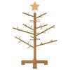 vidaXL Albero di Natale in legno Marrone 75 cm Legno di pino massello