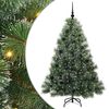 vidaXL Albero di Natale artificiale con 150 LED Verde 150 cm PE e PVC