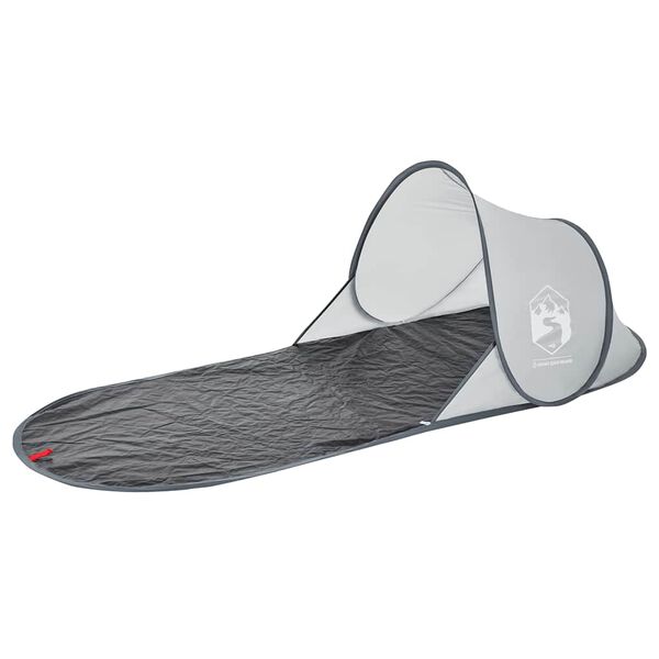 vidaXL Tenda da Spiaggia Pop-Up Grigia Impermeabile