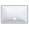 vidaXL Lavandino da Bagno Bianco 55,5x37,5x19 cm Rettangolare Ceramica