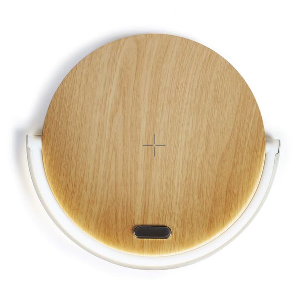 Livoo Lampada da Comodino 2 in 1 Touch 10 W in Legno