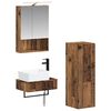 vidaXL Set di Armadi da Bagno 4 pcs Legno antico 50 x 14,5 x 70 cm