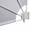 vidaXL Tenda Laterale per Balcone Pieghevole Grigio 210x210 cm