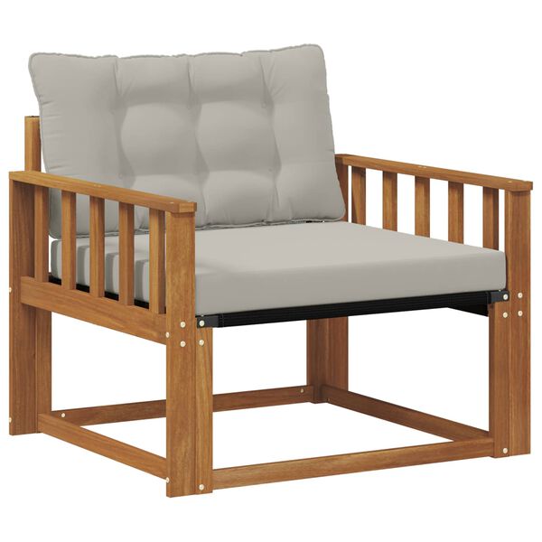 vidaXL Set di divani da esterno Legno di Acacia Massello e Textilene