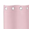 vidaXL Tende Blackout con Anelli 2 pcs Rosa baby 260 x 140 cm