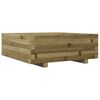 vidaXL Fioriera da Giardino 70x70x26,5 cm in Legno di Pino Impregnato