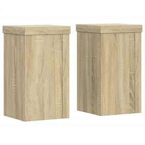 vidaXL Supporto per piante 2 pz Rovere Sonoma 10 x 10 x 18 cm