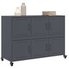 vidaXL Credenza Antracite 100,5x39x72 cm in Acciaio Laminato a Freddo