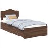 vidaXL Struttura del letto con cassetto Rovere Marrone 70 x 190 cm
