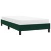 vidaXL Giroletto senza Materasso Verde Scuro 80x210 cm in Velluto