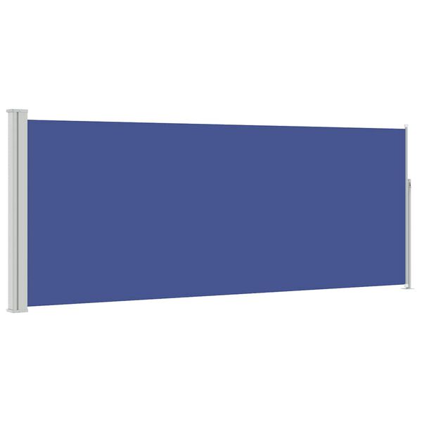 vidaXL Tenda da Sole Laterale Retrattile 120 x 300 cm Blu