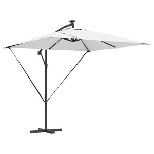 vidaXL Ombrellone Sabbia 249 x 249 x 250 cm Poliestere e Alluminio
