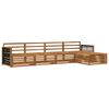 vidaXL Set di divani da esterno 5 pz Naturale Legno di Acacia Massello