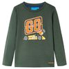 Maglietta da Bambino a Maniche Lunghe Verde Scuro 116