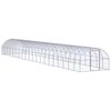 vidaXL Gabbia per Polli da Esterno 3x20x2 m in Acciaio Zincato