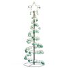 vidaXL Albero di Natale a LED con Palline 100 LED Bianco Caldo 150 cm
