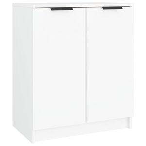 vidaXL Scarpiera Bianca 59x35x70 cm in Legno Multistrato