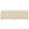 vidaXL Giroletto a Molle con Materasso Crema 90x190 cm in Tessuto
