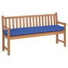 vidaXL Cuscino per pallet Blu Reale 180 x 40 x 8 cm Tessuto Oxford