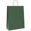 vidaXL Sacchetti di Carta 50 pz con Manici Verdi 32x12x42 cm