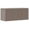 vidaXL Baule da Giardino 270 L Marrone Aspetto legno in PP