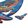 UNIDRAGON Puzzle in Legno 172 pz Milky Whales Medio 33x20 cm