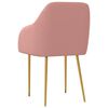 vidaXL Sedie da Pranzo 6 pz Rosa in Velluto