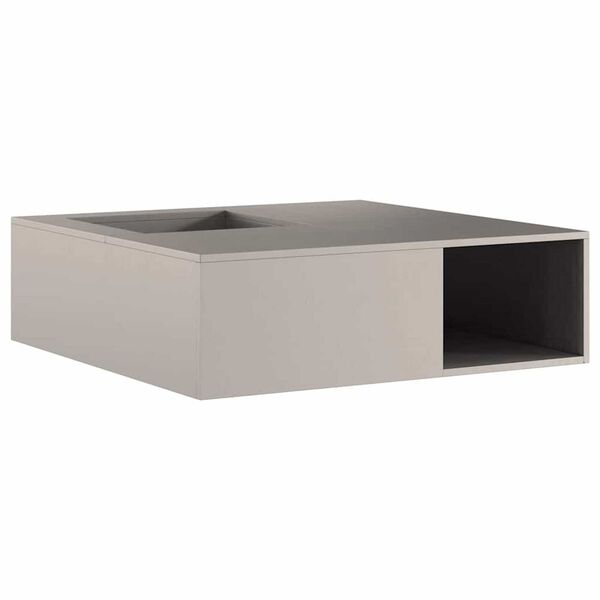 vidaXL Focolare Marrone 100 x 100 x 30 cm acciaio corten