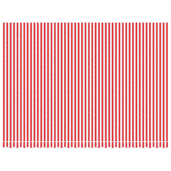 vidaXL Tessuto di Ricambio per Tenda Strisce Rosse e Bianche 5x3,5 m