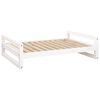 vidaXL Cuccia per Cani Bianca 105,5x75,5x28 cm Legno Massello di Pino