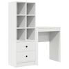 vidaXL Scrivania Bianco 105,5 x 34 x 127 cm 2 pz
