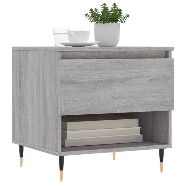 vidaXL Tavolini Salotto 2pz Grigio Sonoma 50x46x50cm Legno Multistrato