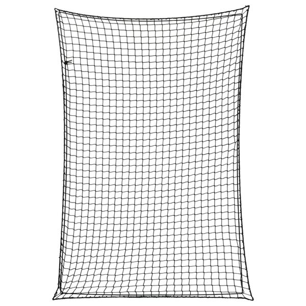 vidaXL Rete per Rimorchio con Corda Elastica Nero 2,2x1,5 m in PP