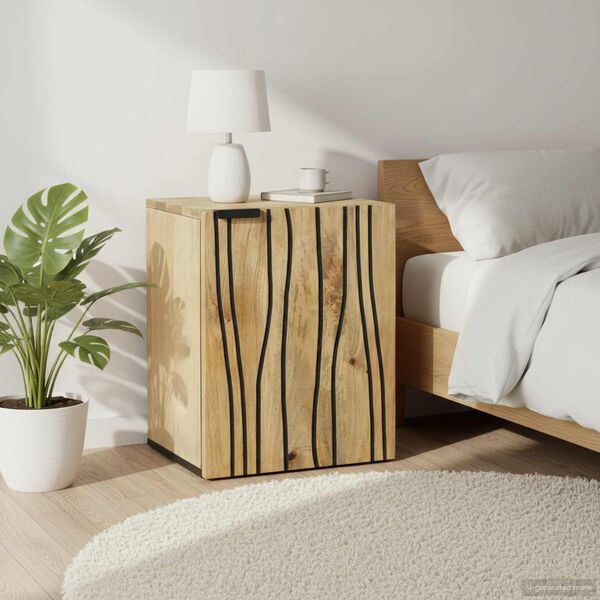 vidaXL Armadio per Lavabo da Bagno con porta Marrone 38 x 33,5 x 48 cm