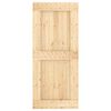 vidaXL Porta NARVIK Naturale 90 x 210 cm Legno di pino solido