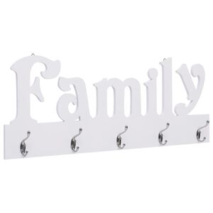 vidaXL Appendiabiti a Muro FAMILY 74x29,5 cm