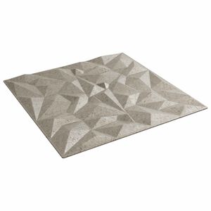 vidaXL Pannelli da parete 48 pcs Beton ametista 50 x 50 cm Schiuma XPS