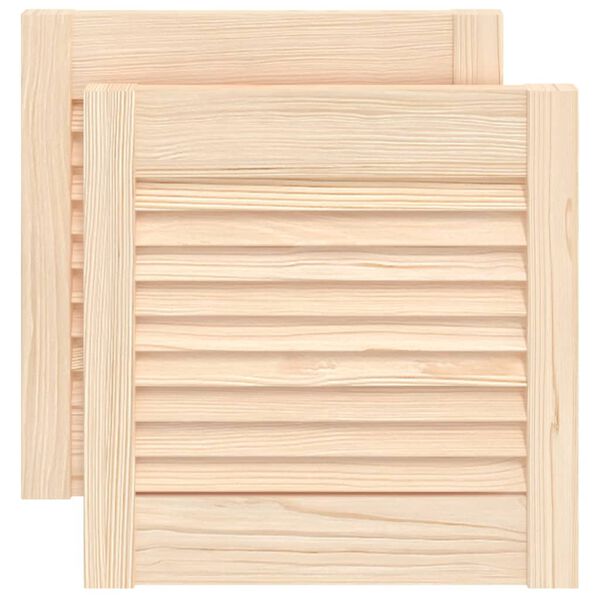 vidaXL Ante con Design a Lamelle 2 pz 39,5x39,4 cm in Legno di Pino