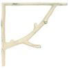 vidaXL Supporti per mensole da parete 12 pz Bianco Antico