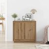 vidaXL Credenza Rovere artigianale 80 x 40 x 75 cm Legno multistrato