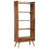 vidaXL Libreria in Legno Massello di Acacia 75x30x170 cm