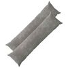 vidaXL Federa 2 pz HEERLEN Grigio Scuro 40 x 145 cm Tessuto Chenille
