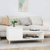 vidaXL Tavolino da Salotto Bianco 100x50x45 cm in Legno Multistrato