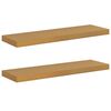 vidaXL Scaffale da parete 2 pz Beige 80 x 23,5 x 3,8 cm