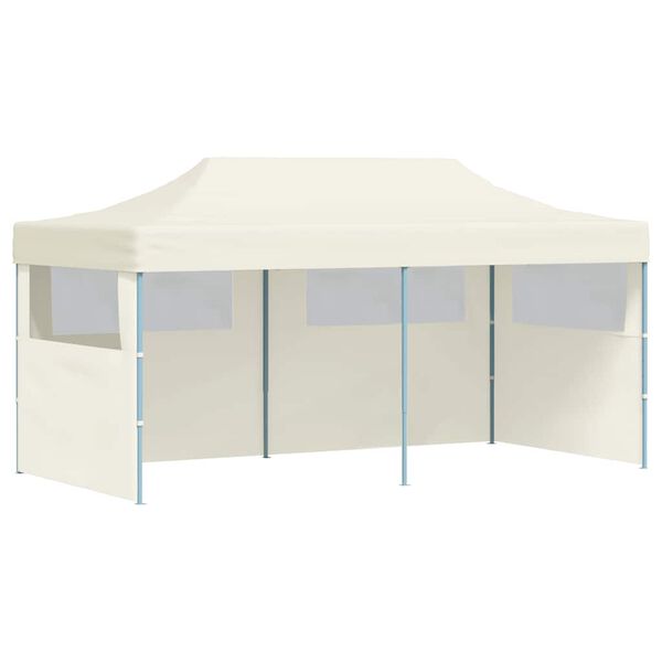 vidaXL Tenda per Feste Pop-Up Pieghevole Crema 3 x 6 m