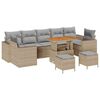 vidaXL Set Divano da Giardino 10 pz 9-Numero di posti