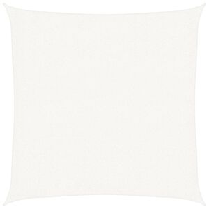 vidaXL Vela a Parasole HDPE Quadrata 3,6x3,6 m Bianca
